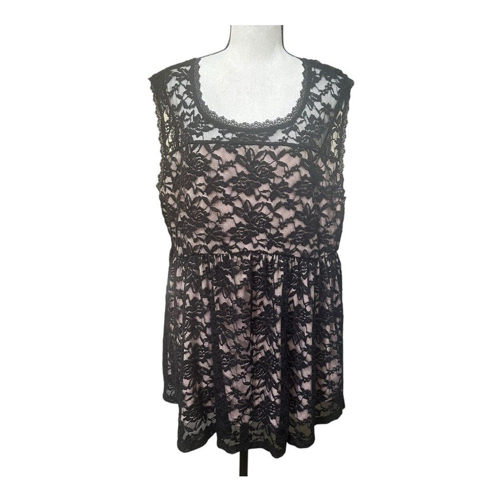 Torrid Lace Sheer Sleeveless Top Size 2X